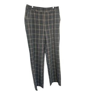 Express x Negin Mirsalehi Plaid Trousers Pants Gray Size 10 Academia Straight
